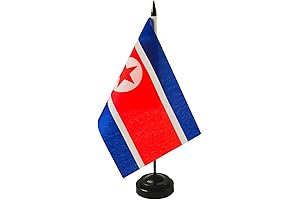 Zigvert North Korea Desk Flag Symbol of National Pride