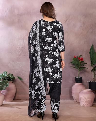 Image of Yashika Unstiched Crepe dress materials | Crepe Salwar Suit for women with dupatta | suit material for women unstitched