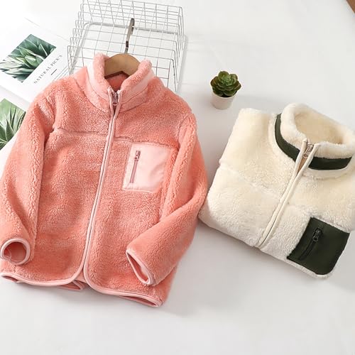 Boys Girls Fuzzy Mini Fu𝐫 Jacket Toddler Winter Puffer Coat Kids Thermal Thicken Outerwear Fleece Snowsuit3