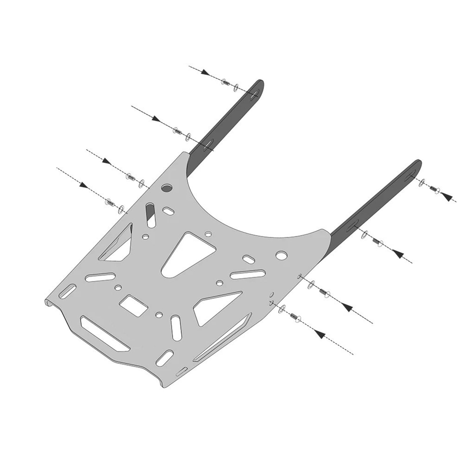 para Super73 Z Super73 S Soporte Equipaje Motocicleta Estante Placa Estante Carga Cola Soporte de Soporte Portaequipajes Trasero