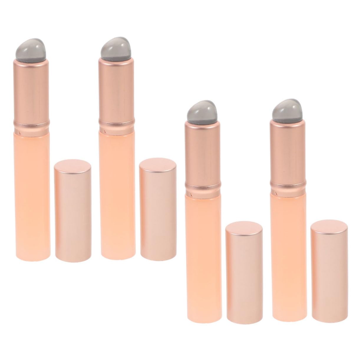 FRCOLOR 4pcs Silicone Lip Brush Applicator for Women Makeup Brush Lip Scrub Brush