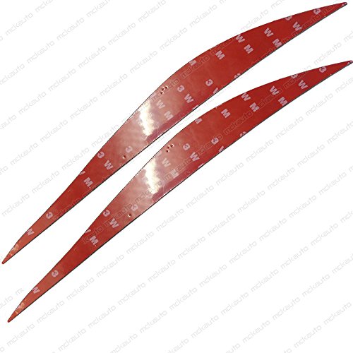 MCK Auto - Frontscheinwerfer Augenbrauen Abdeckung Deckel Glänzend Kunststoff Aufkleber Tuning Upgrade Modifikation Kohlefaser Design F30 F31 Fiber Tuning GB8L1