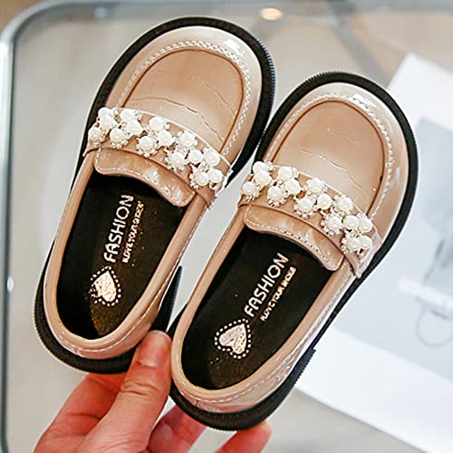 Toddler Girl Rain Boots Casual Shoes Girls Leather Shoes Thick Sole Non Slip Dress Shoes Slip On Comfortable3