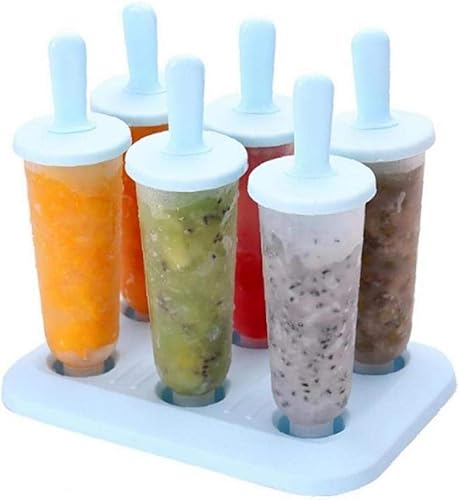 Miniatura 1 de Aisoway - Moldes rectangulares para helados y helados, 6 unidades