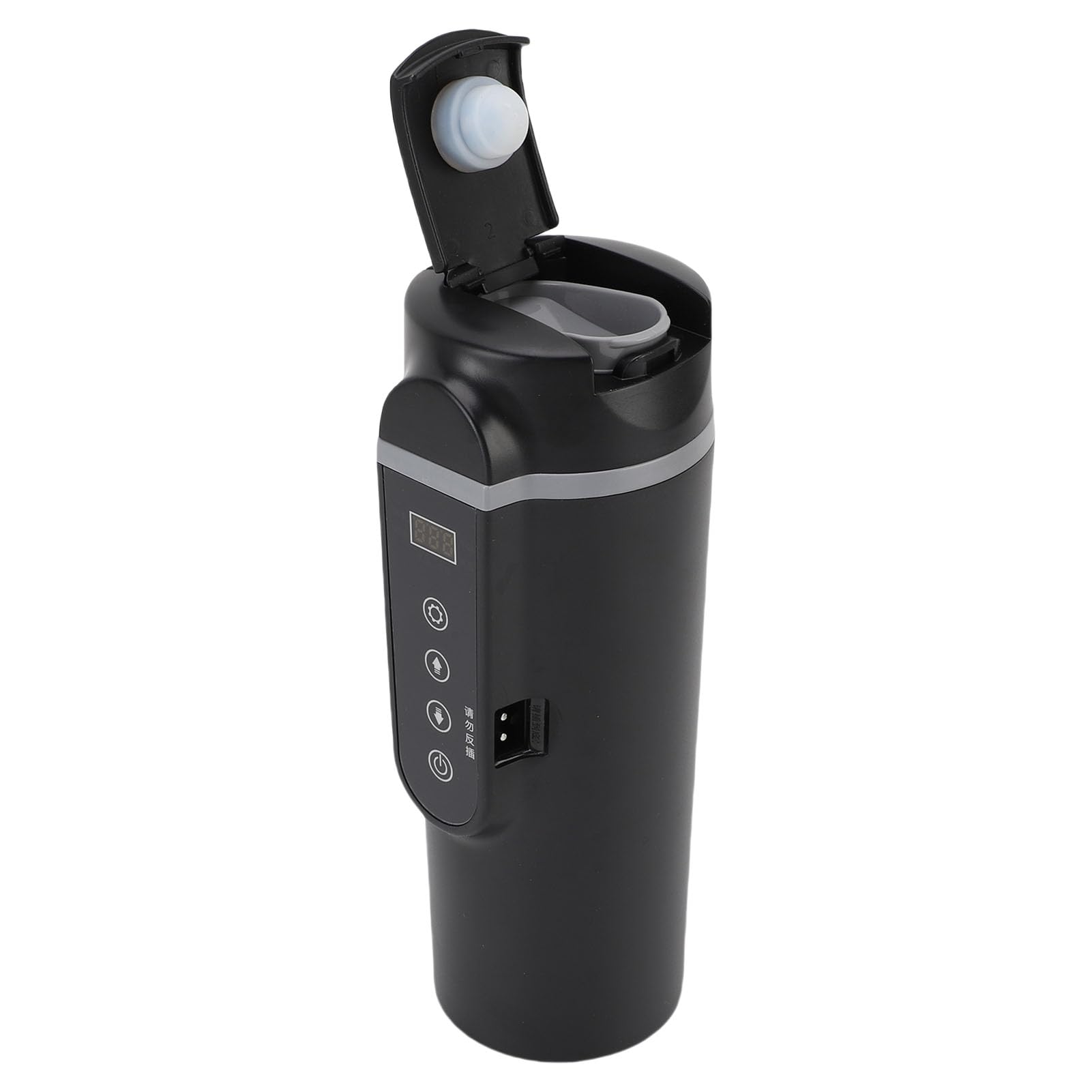 Taza Calefactora para Coche de 500 Ml, Hervidor Eléctrico Portátil de Viaje con Ajuste Automático de Temperatura, Ideal para té, café y Leche en Coches, Camiones y SUV