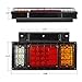 LIMICAR 2PCS 40 LED Trailer Tail Lights Kit with Iron Net Protection Turn Signal Brake Reverse Running Lights, LED Trailer Lights for Isuzu NPR NPR-HD NRR NQR NKR NHR FSR FRR Truck