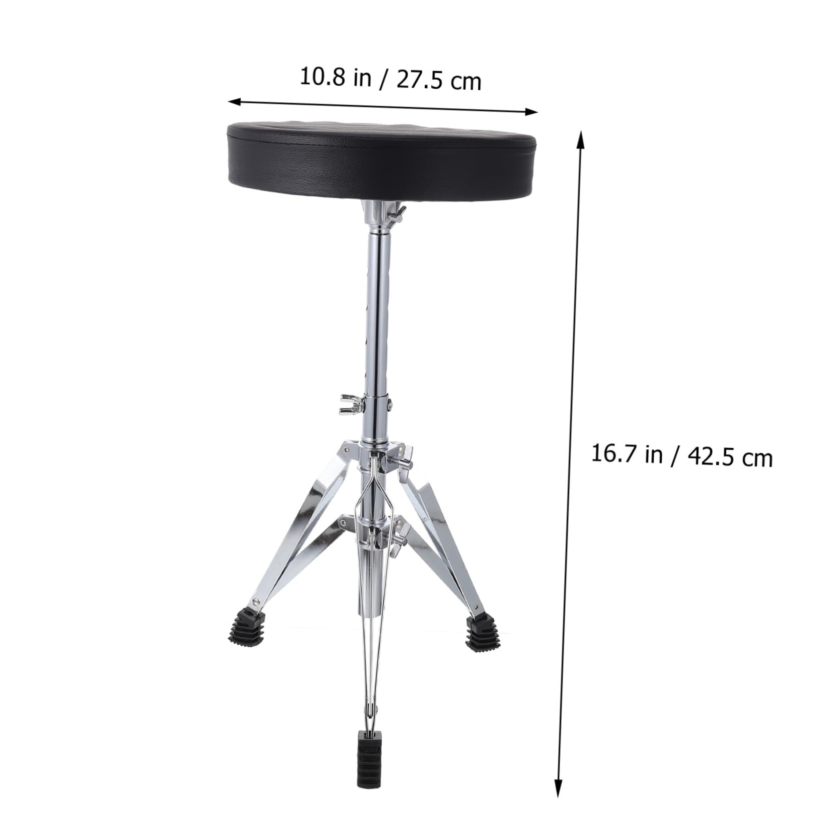 Yardwe Taburete Ajustable para Batería, Estructura de Aleación y Asiento de Cuero