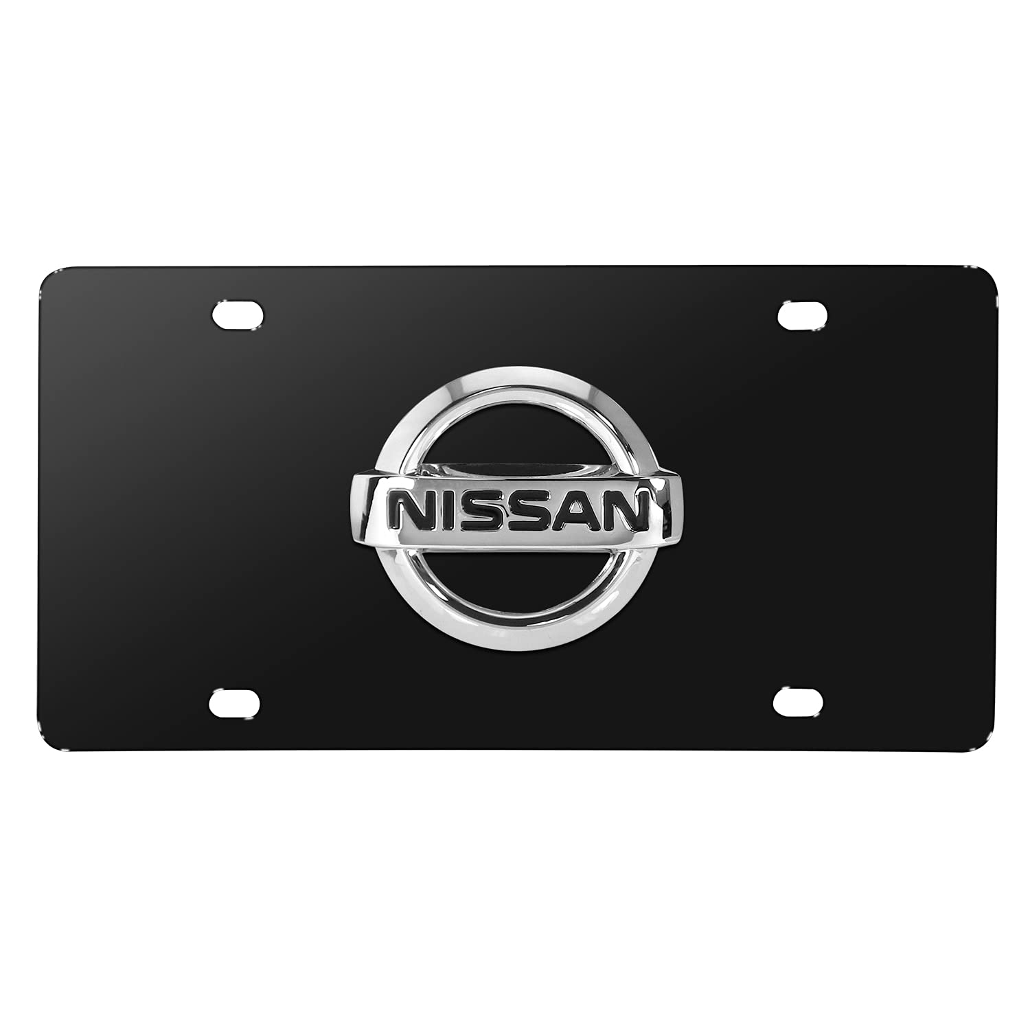 Amazon.com: iPick Image for Nissan 3D Heavy Metal Chrome Logo on