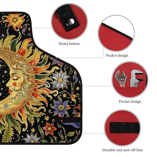 Delantal Retro Floral Sun And Moon con Ajuste Rápido miniatura 3