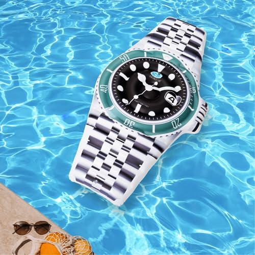 CHRONOFLOAT Inflatable Watch Pool Float - Durable PVC Inflatable Raft Pool Float Lounge - Summer Beach Essentials Pool Party Décor Inflatable Pool Toy - Watch Inspired Lake Floaty for Adults