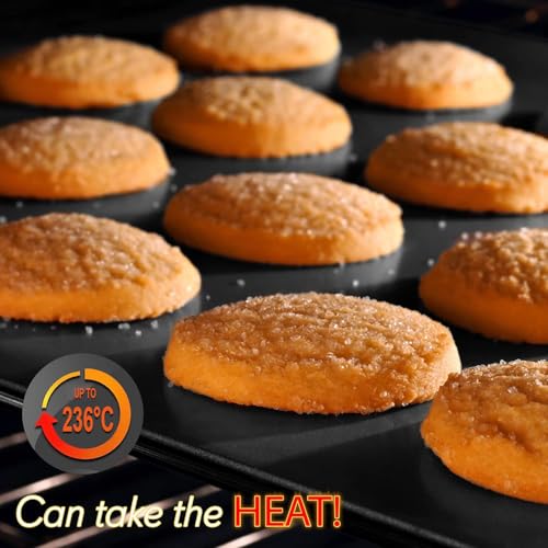NutriChef Baking Tray Set, Carbon Steel Bakeware Trays, 6 Piece Non-Stick Oven Baking Tin Sets, Includes: Cookie Sheets, Roasting Pan, Loaf Pan, Pizza Pan, Muffin/cake Tin, Square Pan, Black– 6 pcs NutriChef Baking Tray Set, Carbon Steel Bakeware Trays, 6 Piece Non-Stick Oven Baking Tin Sets, Includes: Cookie Sheets, Roasting Pan, Loaf Pan, Pizza Pan, Muffin/cake Tin, Square Pan, Black– 6 pcs