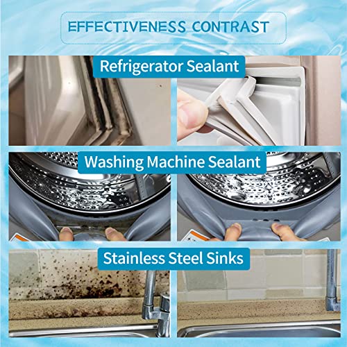 Solfull Mold Remover Gel Mold Mildew Stain Cleaner Household Cleaner For Washing Machine, Refrigerator Strips, Grout Cleaner Best For Home Sink, Kitchen, Showers (10 Fl Oz) #TOP4