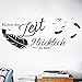 decalmile Wandtattoo Sprüche und Zitate Nimm Dir Zeit glücklich zu Sein Vögel Federn Wandsticker Schwarz Wandaufkleber Schlafzimmer Büro Wohnzimmer Wanddeko