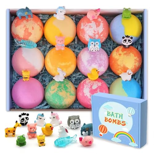 Image of Seychelles Kids Multi color Bubble Bath Bombs, Safe Kids 1+, (100 gm Each), Pack of 12 Bath Bombs, SLS Free, Coconut Based Product (Free From Heavy Metal Residues)