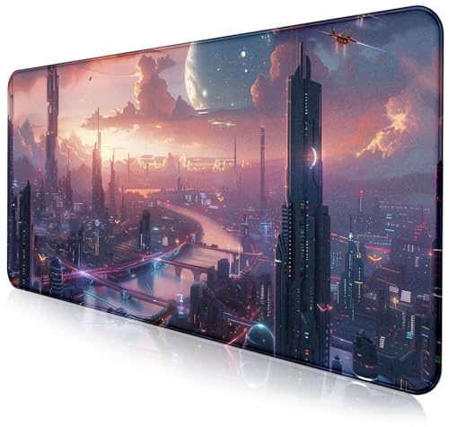 Mouse Pad Digital Anime City Night View 89.9x39.9 cm