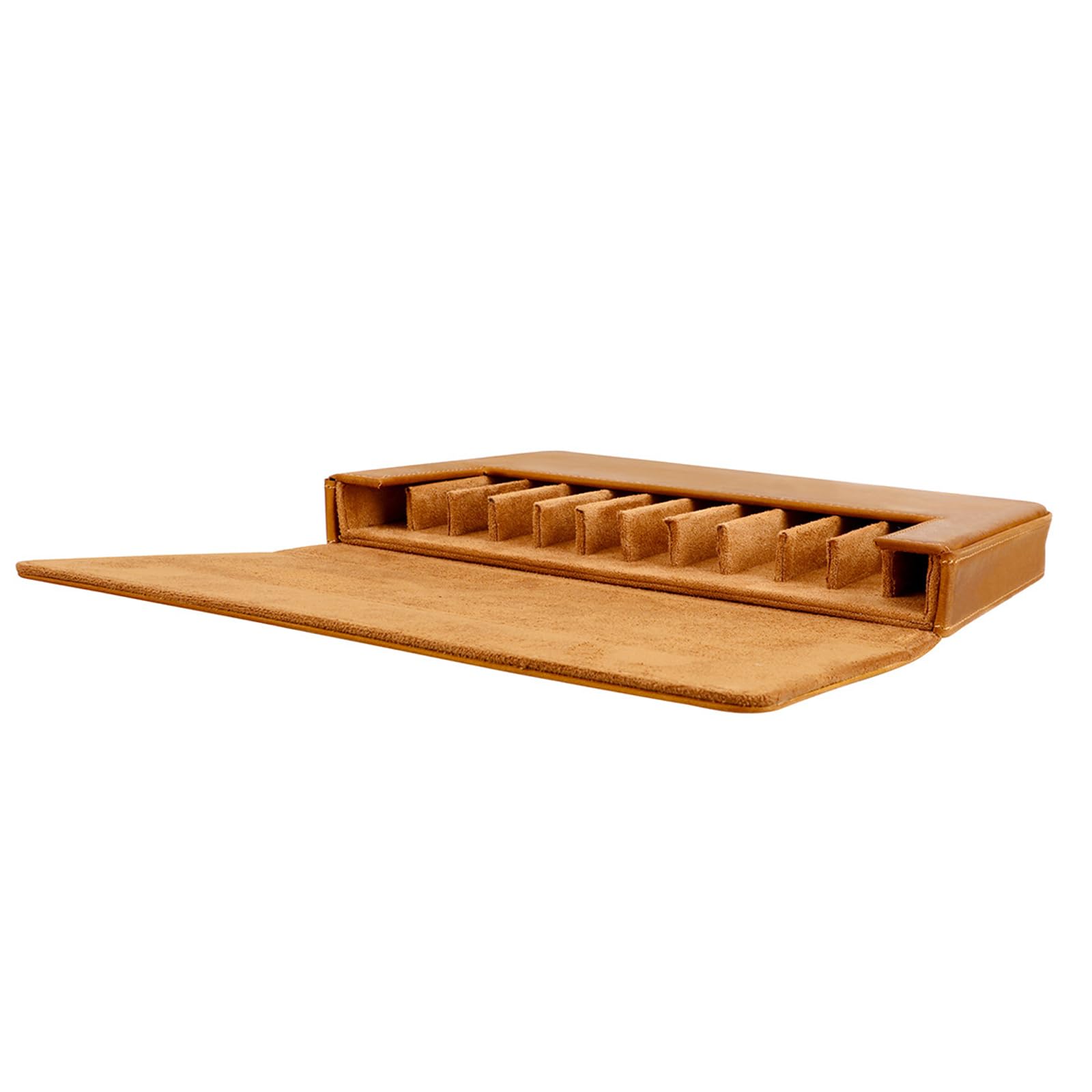 ljhnba Scatola portapenne stilografica 12 slot per scrittori, artisti, collezionisti, organizer, portapenne in pelle, portapenne silenzioso