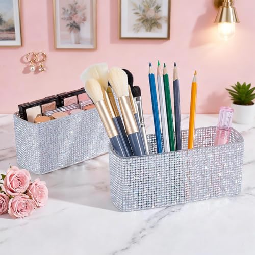 Boîte de rangement en plastique NBEADS argentée à 3 sections - 5