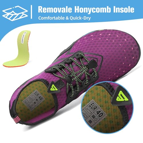 Mishansha Water Shoes for Women Men Barefoot Beach Shoe Quick Dry Aqua Swim Socks for Surfing Yoga Size 4.5-15 Women/3-13.5 Men4