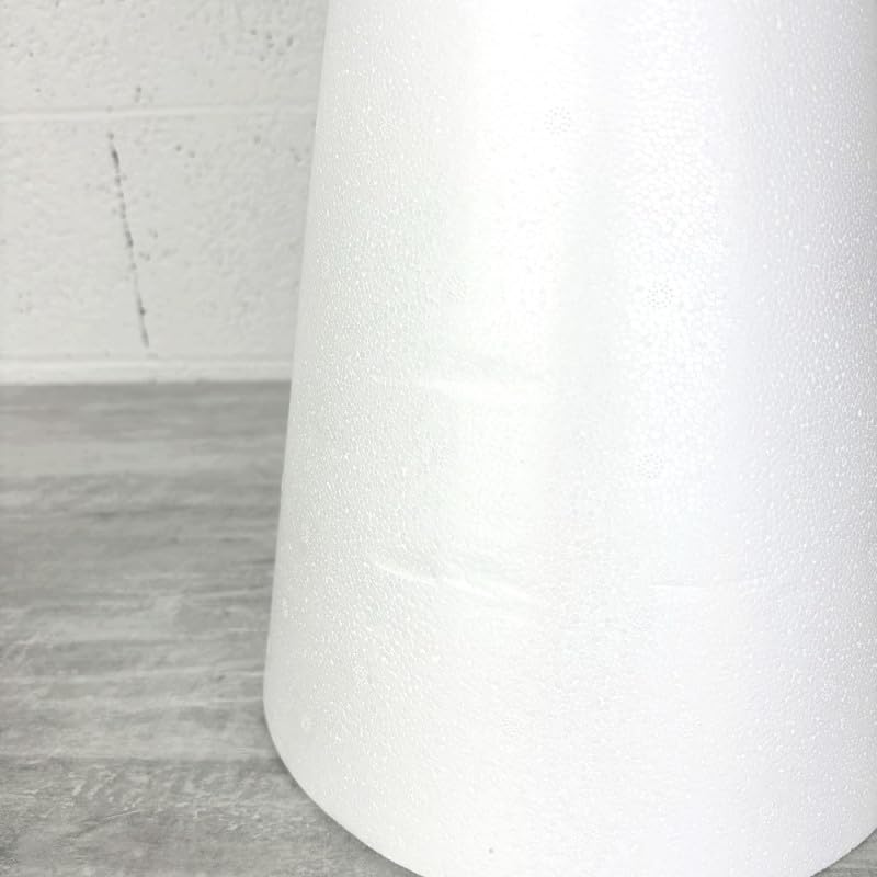 Lealoo Grand cône polystyrène Hauteur 60 cm, avec IMPACTS, Diamètre de Base 26,5 cm