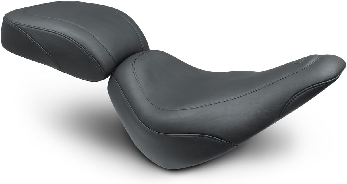 Mustang, 2018-'21 Softail Slim Suitable for Harley, Wide Tripper Pass Seat - Black