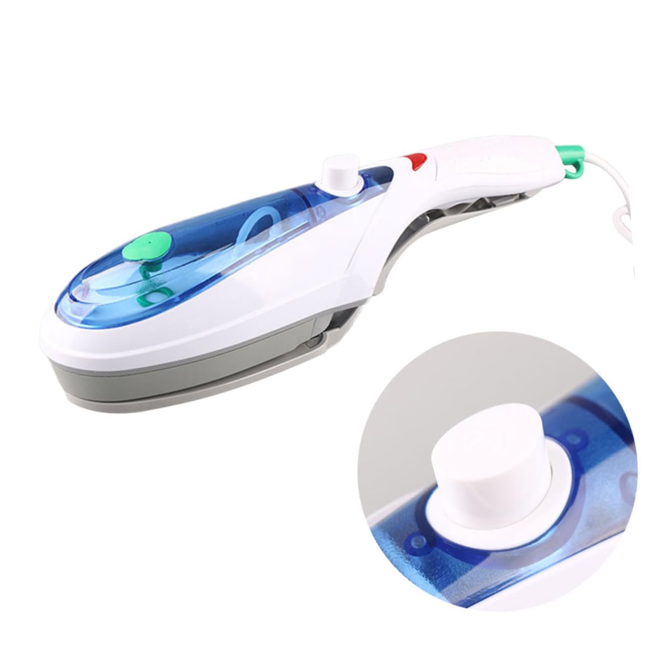Cepillo de Vapor Portátil Azul Abs para Viajes y Negocios