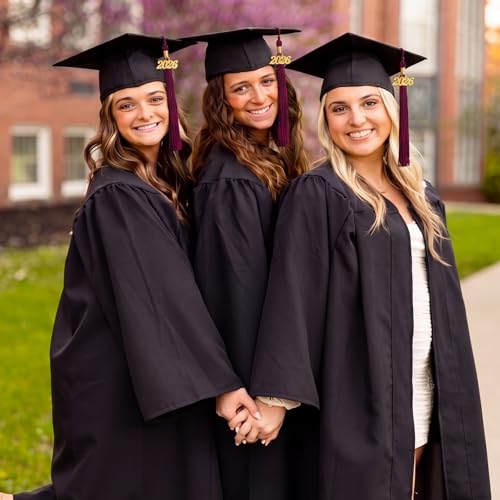 Image of GraduationMall Single&Multiple Color Graduation Tassel with 2026 Year Charm 9 inch
