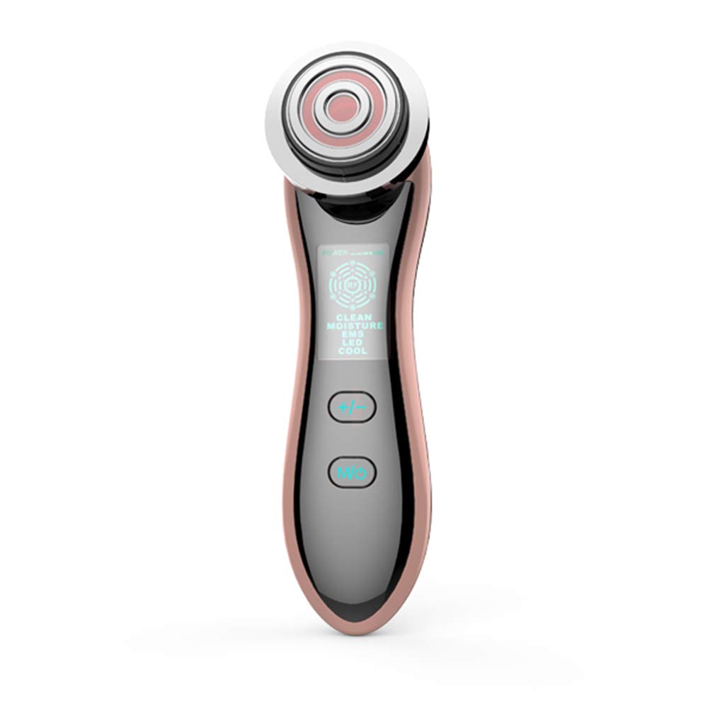 RF Gesichtspflegegerät Multifunktionales EMS Mikrostrom Vibration Galvanisches Gesichtsmassagegerät Hautstraffung Lifting Anti-Aging Faltenentferner Elitzia ET1102