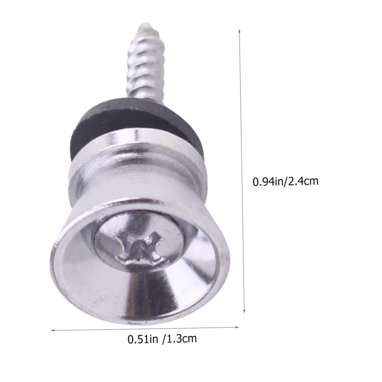 GALPADA 2pcs Guitar Strap Mushrooms Metal Guitar Button Locking Button for Basses