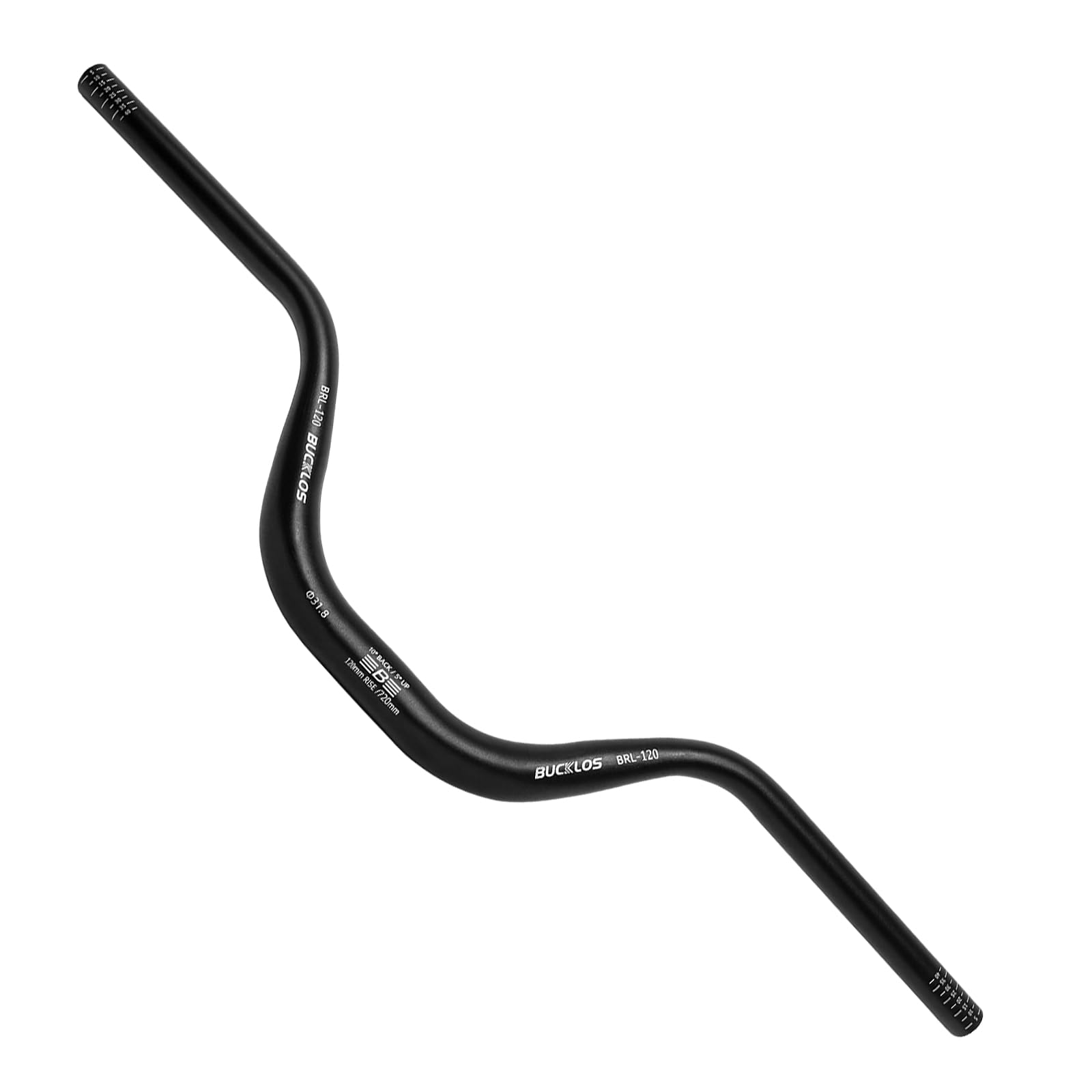 AEYINO Mountain Bike MTB Handlebars 31.8mm - 50/90/120mm Rise MTB Aluminum Alloy Handlebar - 720/780mm Extra Long Bicycle Riser HandleBars for E-Bike Folding Bike Downhill Racing. โ image 1
