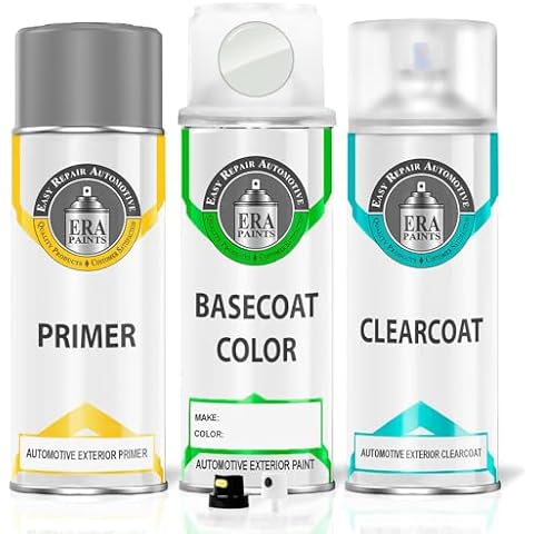 ERA Paints PW7/GW7/W12 - Bright White for DODGE Exact Match Automotive Touch Up Paint Spray - Premium Kit Cover