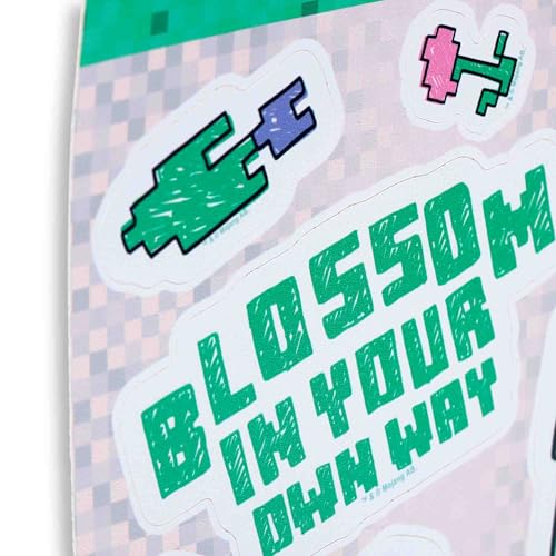 Image of Minecraft Blossom in Your Own Way Adhesive Vinyl Decals - Fun Set of Minecraft Stickers, 1 Pack (7 Count)