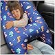 OHAANYY Schlafkissen für Auto Kinder & Reisekissen Kinder Auto, Autokissen Kinder/Schlafkissen Kinder Auto,H förmiges Kissen Auto Geeignet für Urlaubsreisen für Kinder（Keine Kopfstütze enthalten）