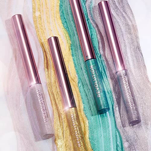 Image of Makeup Revolution Ultimate Lights Chromatic Liner Silver Flash Waterproof Formula, Eye Liner Makeup