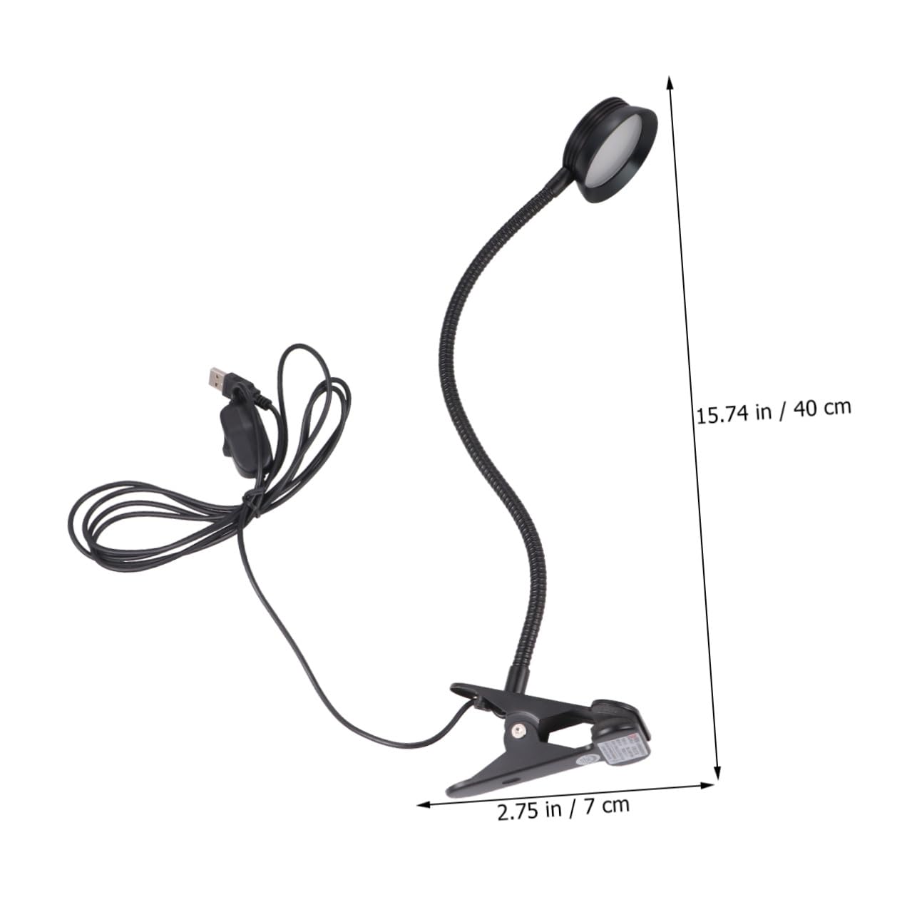 Lampada da Lettura LED Clip USB 4w e 6w, Flessibile Nero