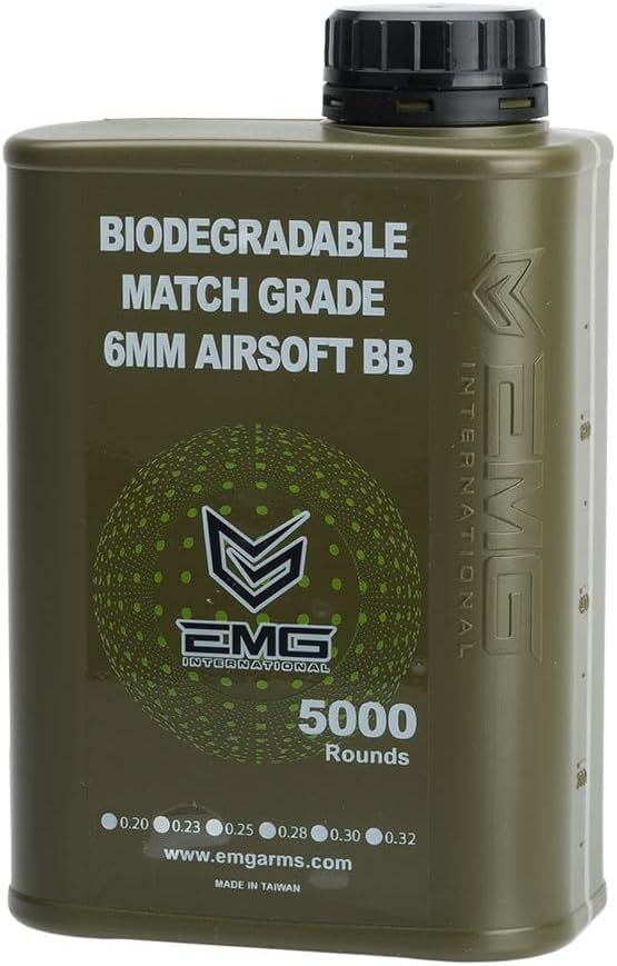 EMG International Match Grade Outdoor 6mm Airsoft BBS (Weight: .25g / 5000 Rounds)