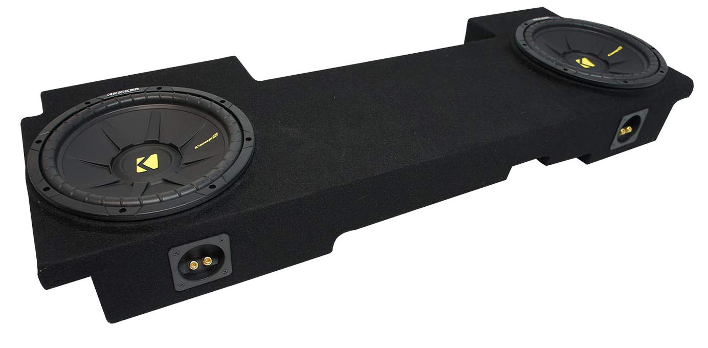 American Sound Connection GM2X10-AV-ECL-US Compatible with Chevy Avalanche 2002-2013 Underseat Dual 10