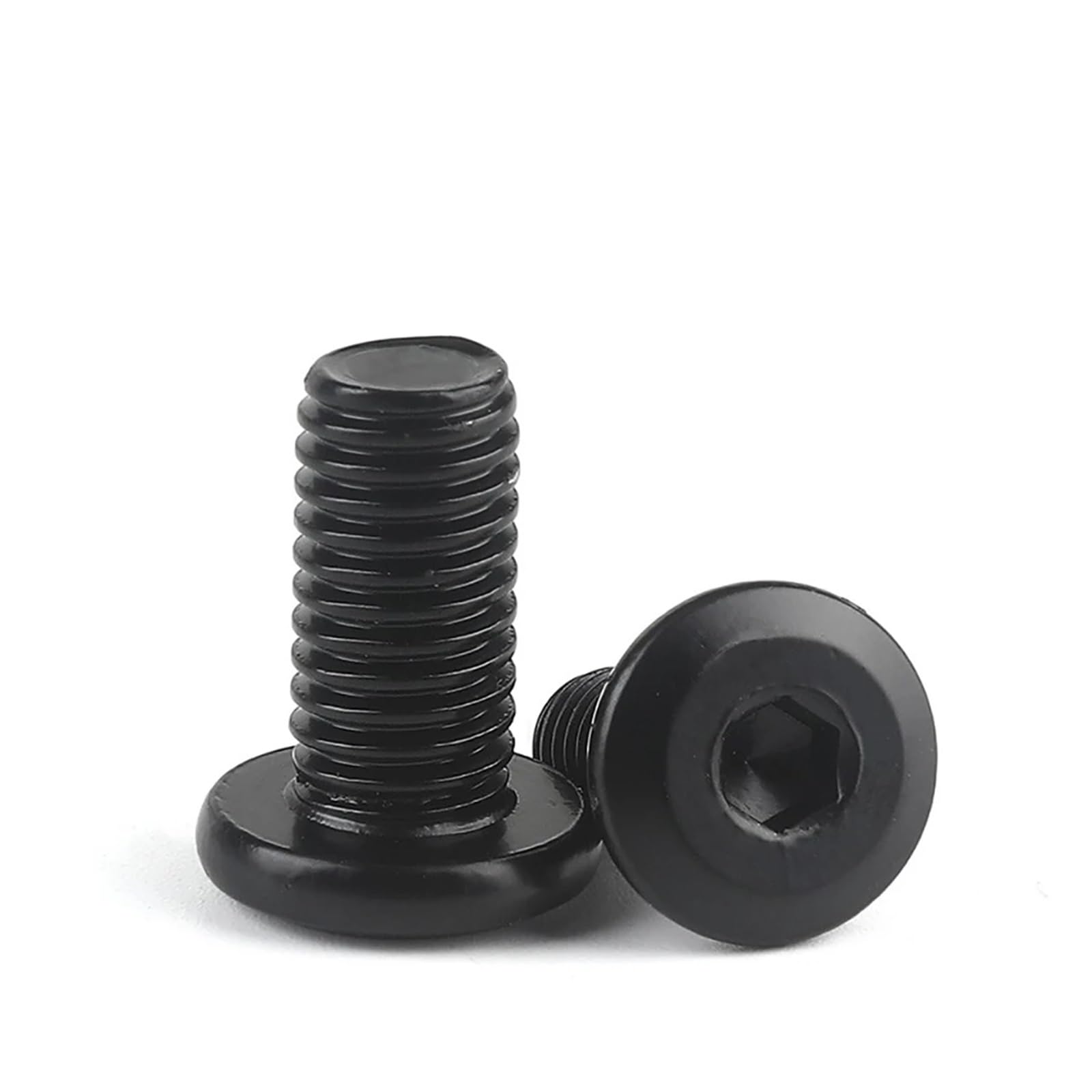 10 szt. M3 M4 M5 M6 M8 Czarny stal węglowa Duży płaski sześciokątny imbusowy łącznik śrub meblowych(35mm,M8 x10pcs)