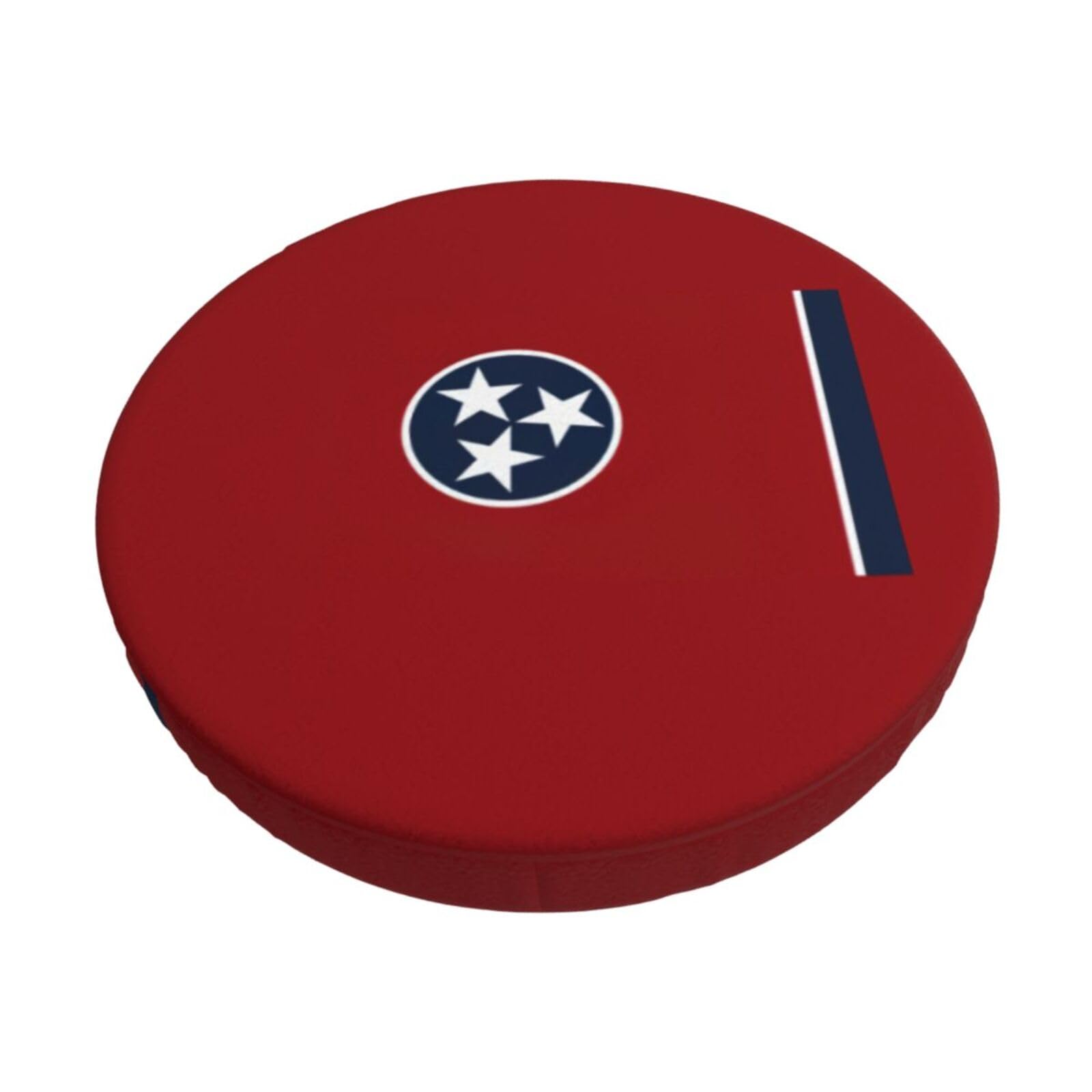 ACVnbm Tennessee State Flag Print Round Bar Chair Cushion Cover, Elastic Chair Protector For Kitchen Bar Dining