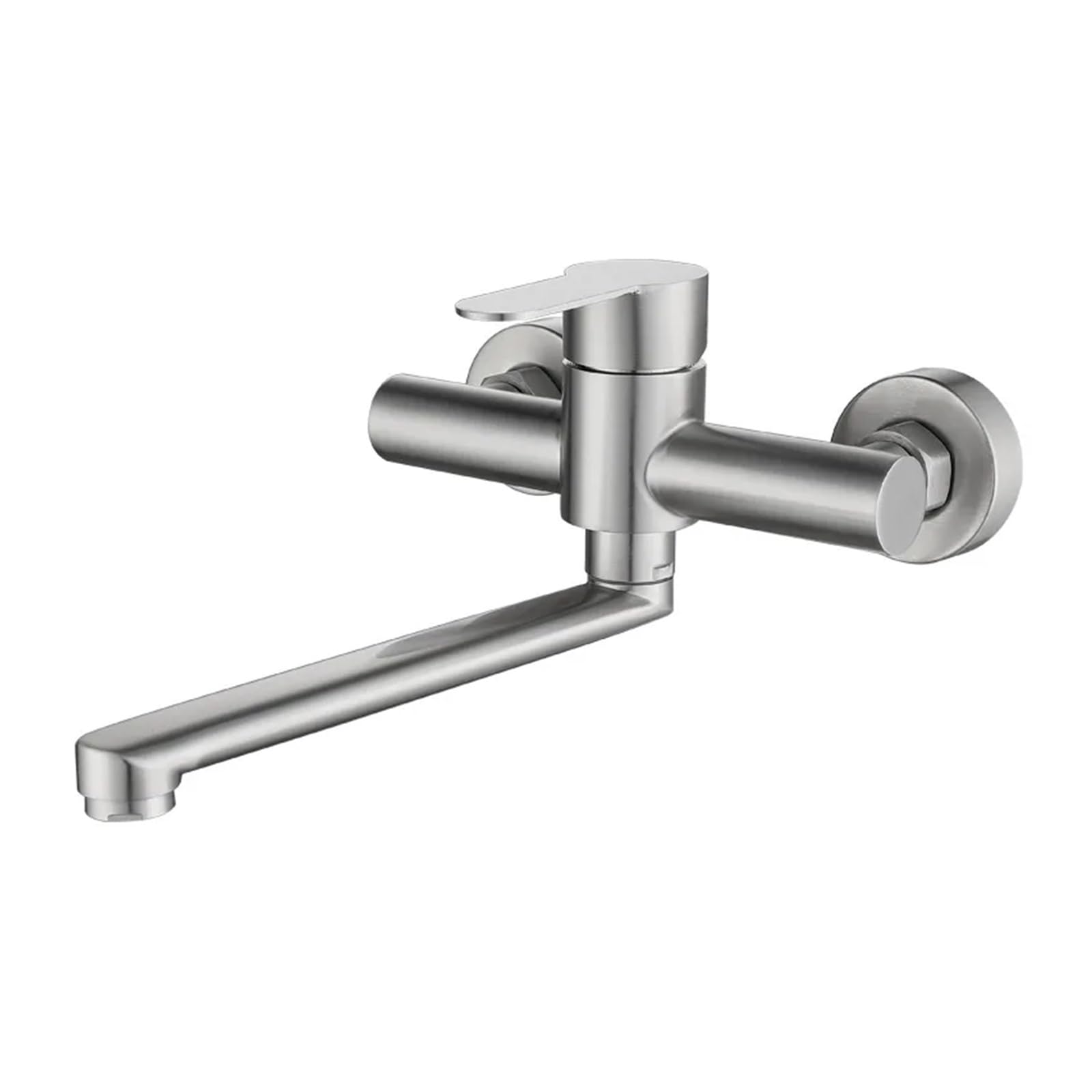 ZQFHSX Kitchen Sink Faucet, 304 Stainless Steel Wall-Mounted Touch On Faucet with 360-Degree Rotating Spout