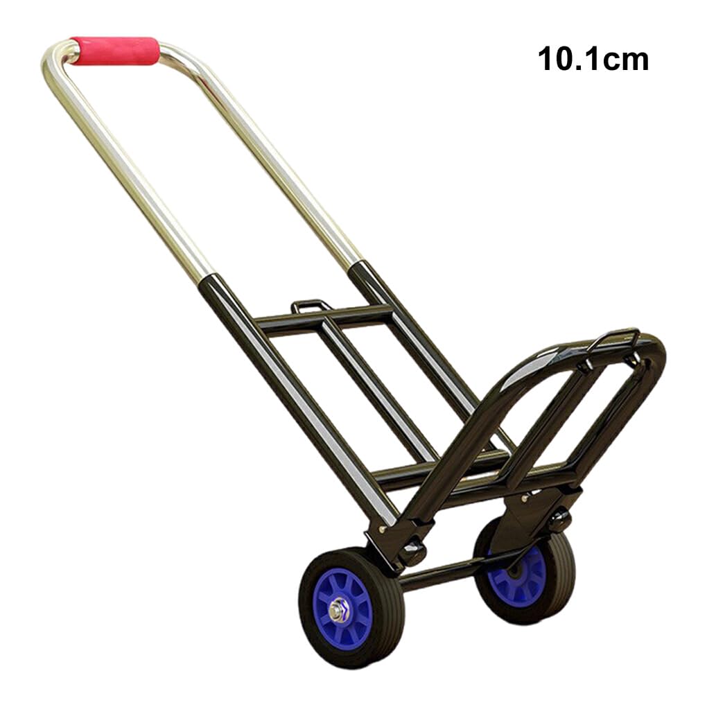 Chariot Pliant Utilitaire pour Un Transport Polyvalent et Facile de Marchandises, Bagages, Chariot à Main, remorque à Main, épicerie, Noir, 10.1 cm