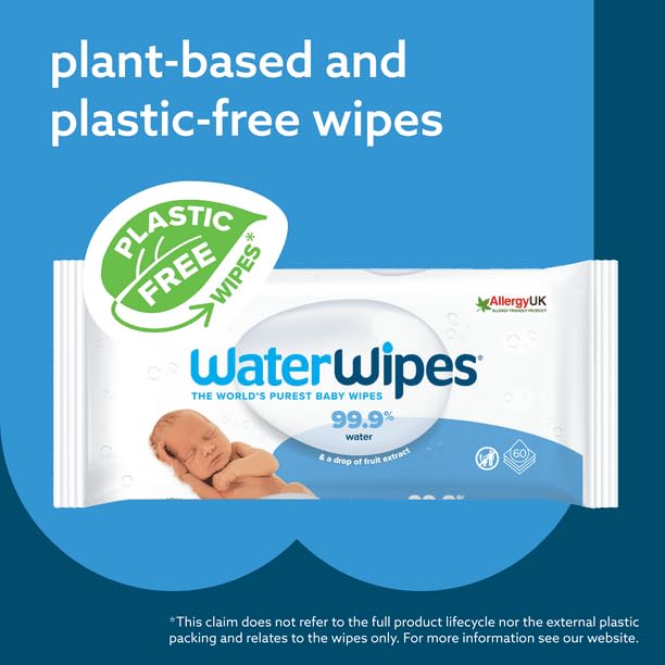 Original 99.9% Water Based Baby Wipes, Unscented, 12 Resealable Packs (720 Wipes), Plant-Based Wipes, Ideal For Premature & Newborn Skin image 7 of 7 B0FBLB4C2F