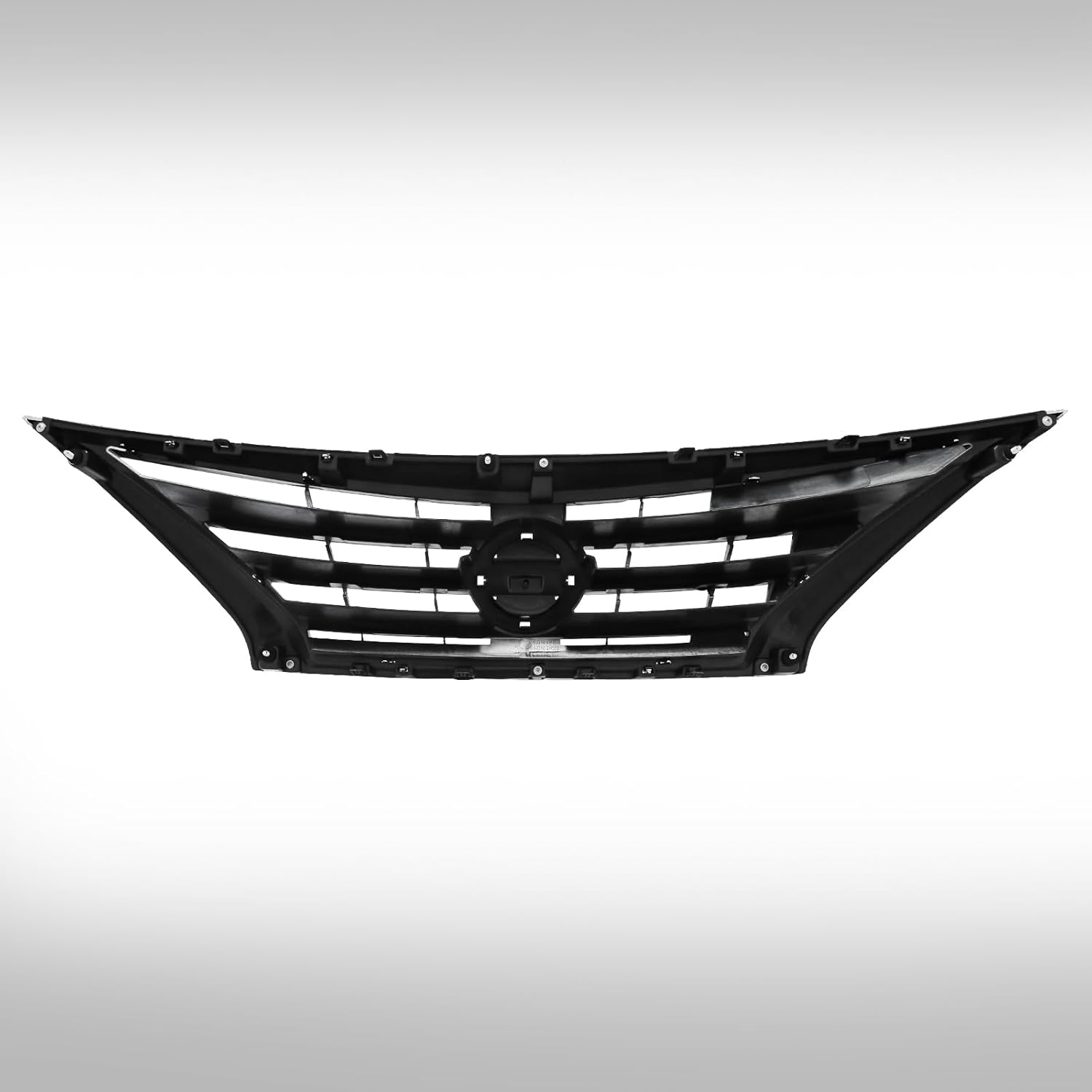 Front Bumper Black Air Intake Grille Replacement Shroud Front Air Intake Grill Replacement Kit with Chrome Trim Compatible 2015 2016 2017 2018 2019 Versa