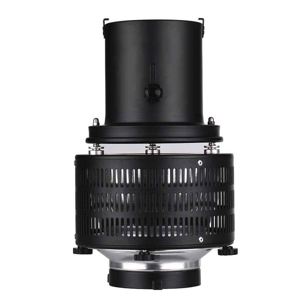 Mount Spotlight Conical Optical Snoot Kit, Fotostudio-Beleuchtungszubehör mit 5 Modellierungsfilmen und 5 Farbfiltern, Kompatibel für die Fotografie