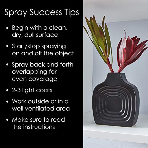 Image of Krylon K02702007 Fusion All-In-One Spray Paint for Indoor /Outdoor Use, Gloss Black, 12 Ounce (Pack of 2)