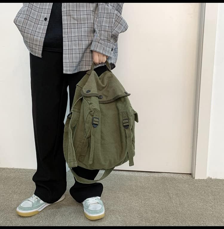 Miniatura 4 de Bolso bandolera de lona para mujer y hombre, para la escuela, estética, estilo hobo, vintage, Harajuku, hippie, bolso de hombro