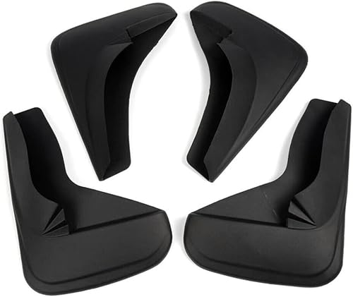 Miniatura 4 de WEARFT 4 protectores contra salpicaduras de MUD se adaptan a la parte delantera y trasera universales, incluye accesorios (negro)