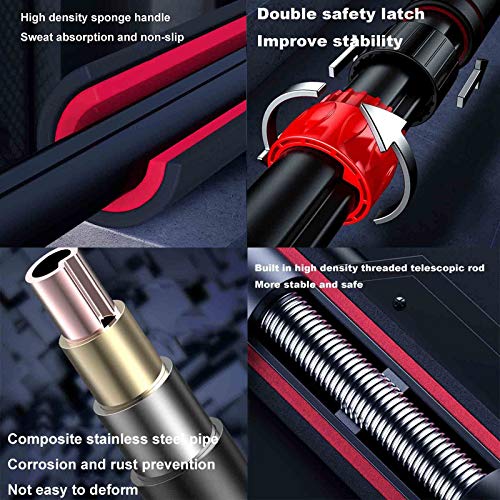 GYHOME Cadre De Porte Barre De Traction, Murale, sur Poteau De Pull-up, Pas De Trou, Facile À Installer, Réglable 96-135cm, Charge 250 Kg – Image 6