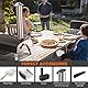 Mimiuo Pellet Pizzaofen,Outdoor pizzaofen mit 33x 33 cm Pizzastein und 36.5X 33.5cm Pizzaschalefel für Garten, Pellet Pizza Oven