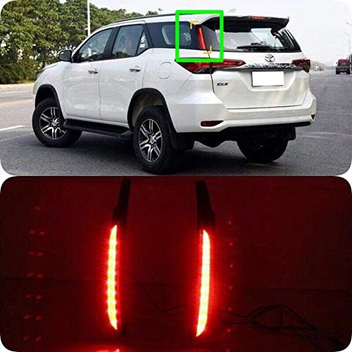 Luz trasera del pilar del tronco del LED Freno de la columna de la lámpara LED FrenoLuz de conducción Reemplazo para Toyota Fortuner 2015-2017