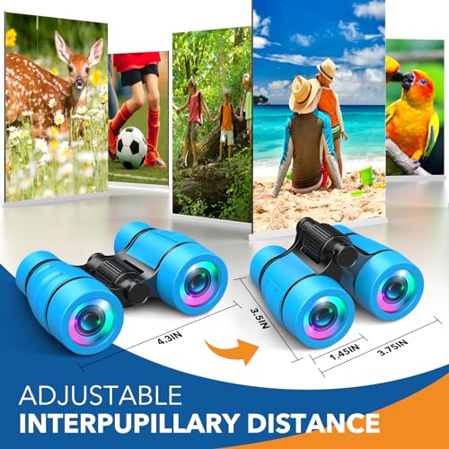 Image of Toys for Boys Ages 3-8: LET'S GO! Kids Binoculars with Bird Watching Manual for 4 5 6 7 8 Year Old Boys Girls Outdoor Toy for Kid Ages 4-6 Camping Telescope Toddler Birthday Gift